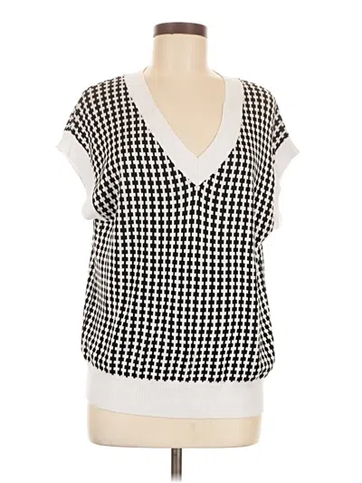 Pre-owned Dokotoo Short Sleeve Blouse In Black