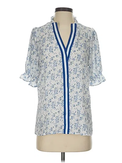 Pre-owned Dokotoo Short Sleeve Blouse In Blue