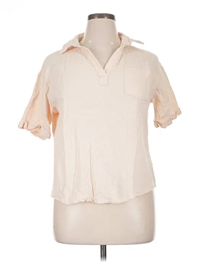 Pre-owned Dokotoo Short Sleeve Blouse In Ivory