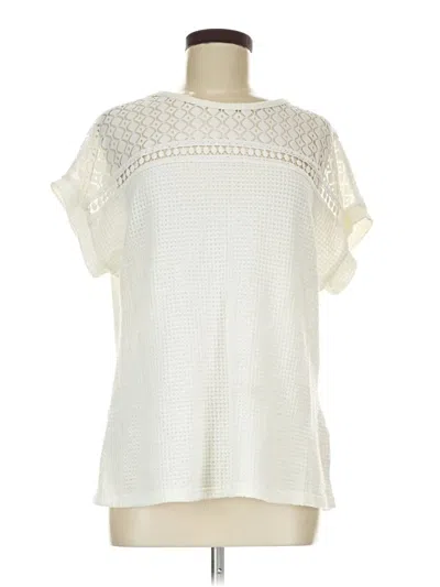 Pre-owned Dokotoo Short Sleeve Blouse In Ivory