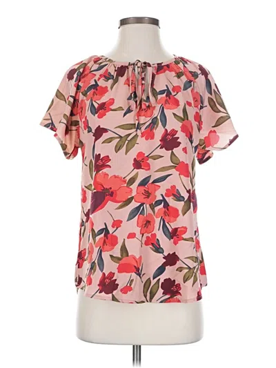 Pre-owned Dokotoo Short Sleeve Blouse In Pink