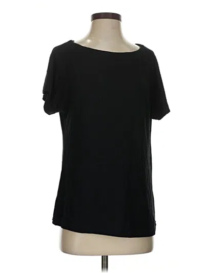 Pre-owned Dokotoo Short Sleeve Top Black Boatneck Tops