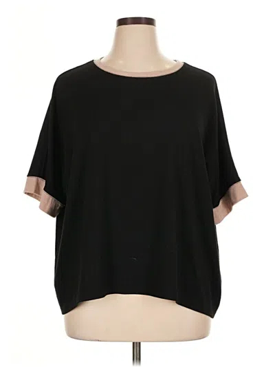 Pre-owned Dokotoo Short Sleeve Top Black Crew Neck Tops