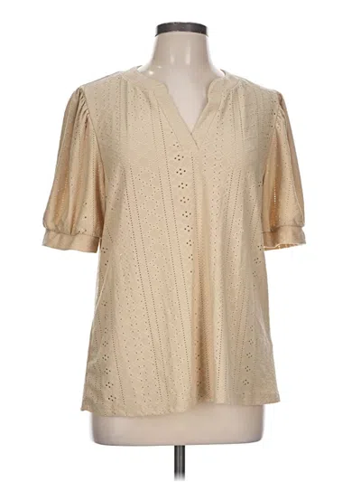 Pre-owned Dokotoo Short Sleeve T-shirt In Tan