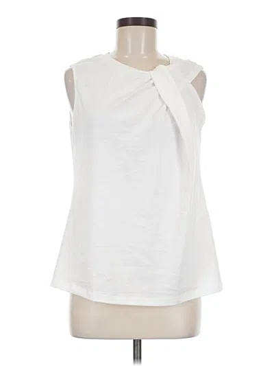 Pre-owned Dokotoo Sleeveless Blouse In White