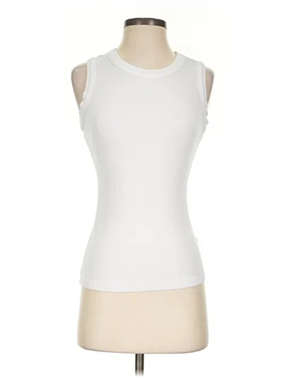 Pre-owned Dokotoo Sleeveless Top White Boatneck Tops