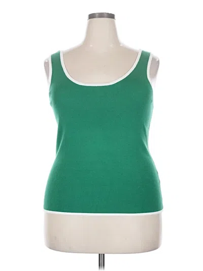 Pre-owned Dokotoo Tank Top Green Strapless Neckline Tops