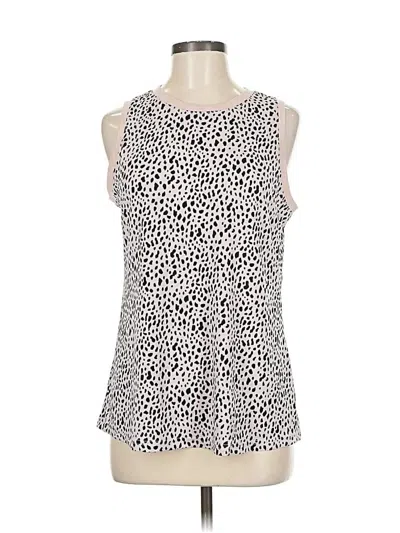 Pre-owned Dokotoo Tank Top Ivory Halter Neckline Tops In White