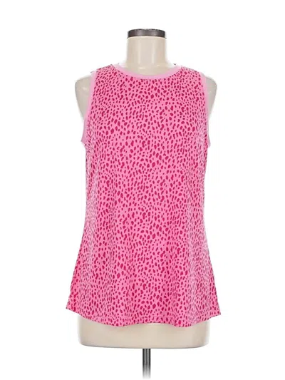Pre-owned Dokotoo Tank Top Pink Halter Neckline Tops
