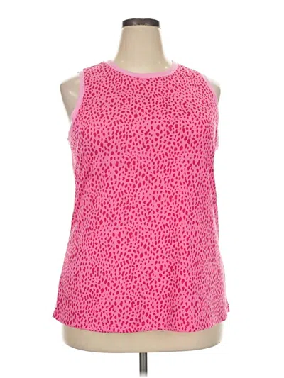 Pre-owned Dokotoo Tank Top Pink Halter Neckline Tops