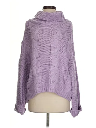 Pre-owned Dokotoo Turtleneck Sweater In Purple