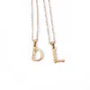 Dolà Women's Abìdì Chunky Bamboo Initial Necklace – Gold-plated Stainless Steel