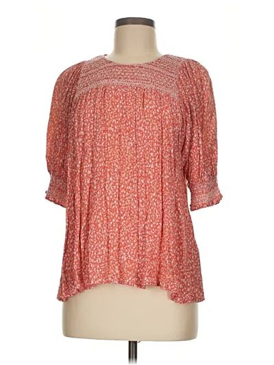 Pre-owned Dolan 3/4 Sleeve Blouse In Orange