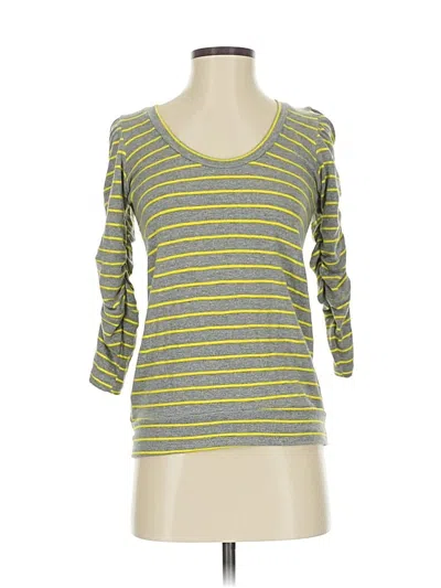 Pre-owned Dolan 3/4 Sleeve T-shirt In Yellow