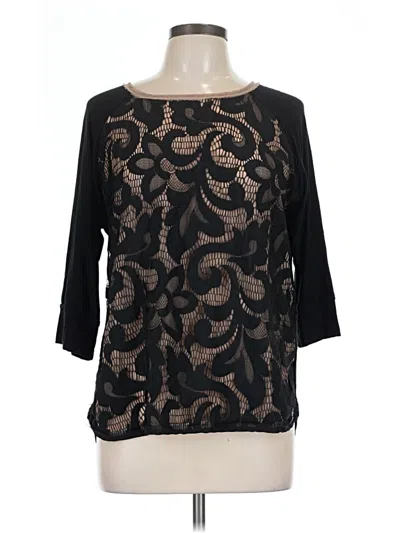 Pre-owned Dolan 3/4 Sleeve T-shirt In Black