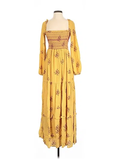 Pre-owned Dolan Casual Dress In Yellow