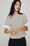 Dolan Left Coast Cotton Floral-sleeve Tee In Multi