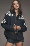 Dolan Left Coast Embroidered Chore Jacket In Blue