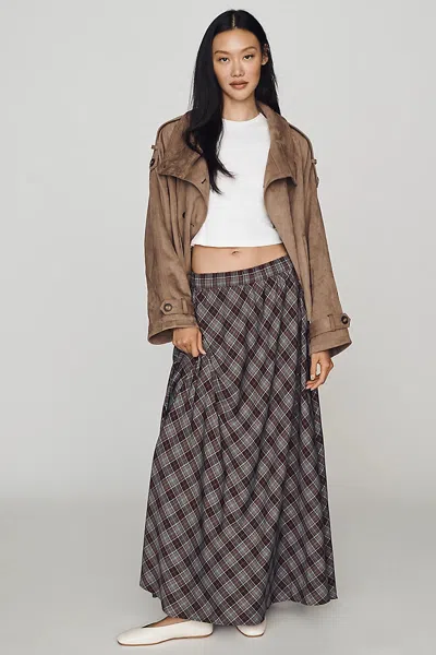 Dolan Left Coast Full Maxi Skirt In Multi