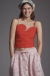 Dolan Left Coast Sculptural Crop Tank Top