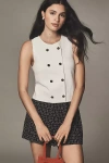 Dolan Left Coast Structured Vest Top In White