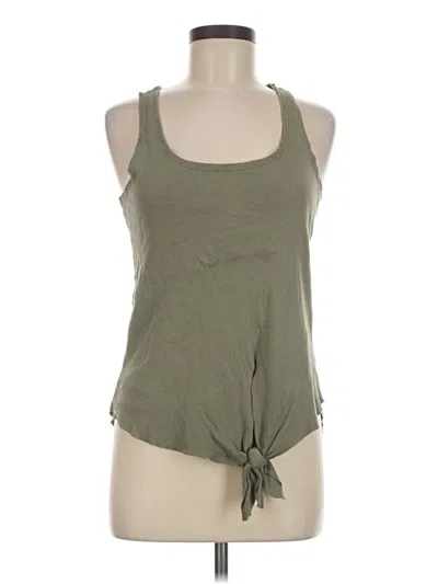 Pre-owned Dolan Tank Top Green Halter Neckline Tops