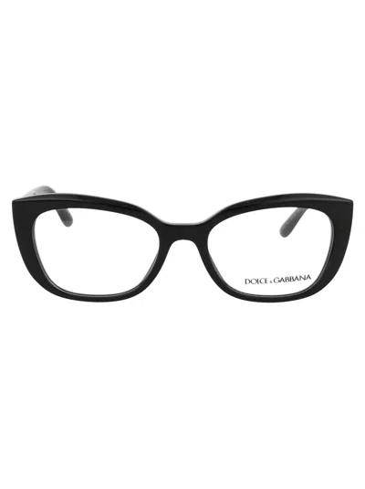 Dolce &amp; Gabbana Eyewear 0dg3355 Glasses In 501 Black
