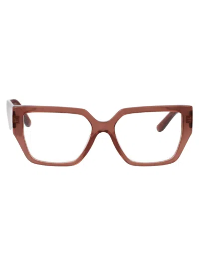 Dolce &amp; Gabbana Eyewear 0dg3373 Glasses In 3411 Fleur Caramel