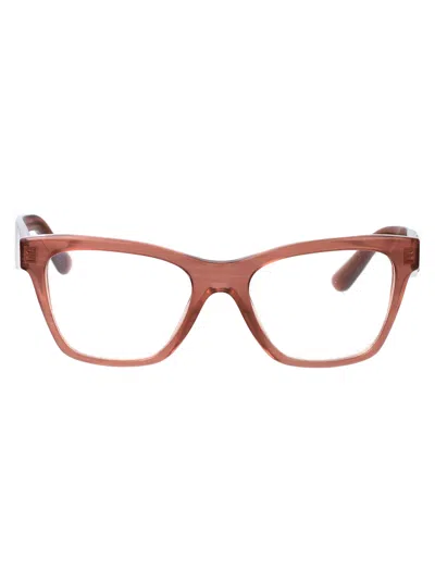 Dolce &amp; Gabbana Eyewear 0dg3374 Glasses In 3411 Fleur Caramel