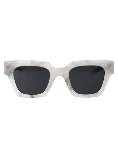 Dolce &amp; Gabbana Eyewear 0dg4413 Sunglasses In 342887 Grey Marble