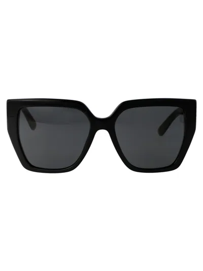 Dolce &amp; Gabbana Eyewear 0dg4438 Sunglasses In 501/87 Black