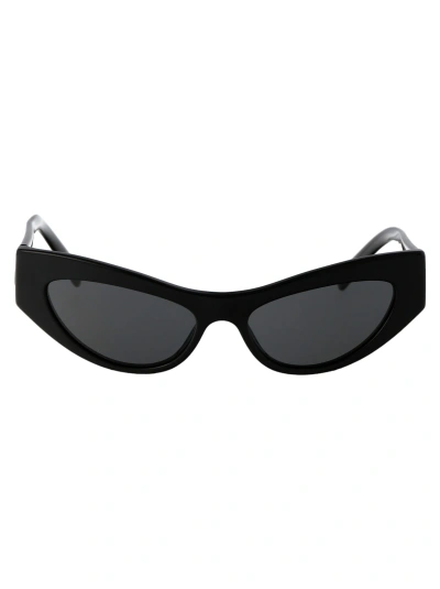Dolce &amp; Gabbana Eyewear 0dg4450 Sunglasses In 501/87 Black