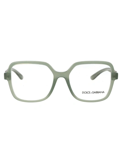 Dolce &amp; Gabbana Eyewear 0dg5105u Glasses In 3345 Milky Green