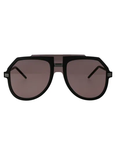 Dolce &amp; Gabbana Eyewear 0dg6195 Sunglasses In 25257n Matte Black