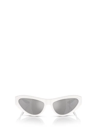 Dolce &amp; Gabbana Eyewear Cat-eye Frame Sunglasses Sunglasses In 33126g White