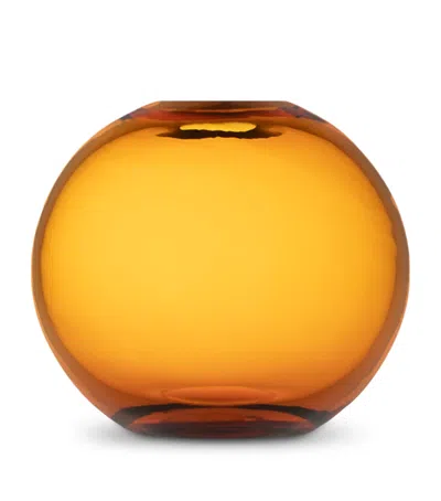 Dolce&gabbana Casa Small Murano Glass Vase In Gold