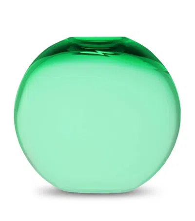 Dolce&gabbana Casa Small Murano Glass Vase In Green
