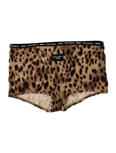Pre-owned Dolce&gabbana X Skims Animal Print Lounge Set In Multi