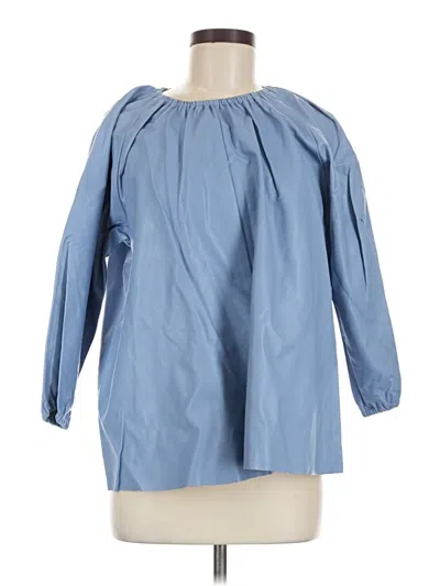 Pre-owned Dolce Cabo 3/4 Sleeve Blouse In Blue