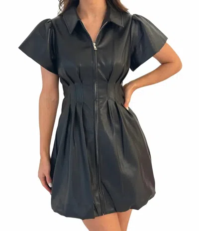 Dolce Cabo Bubble Mini Dress In Black