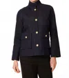 Dolce Cabo Classic Button Jacket In Denim In Multi