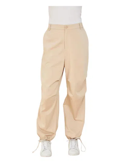 Dolce Cabo Draw String Hem Utility Pants In Sand In Beige