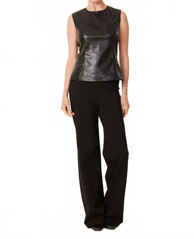 Dolce Cabo Eleanor Studded Top In Black
