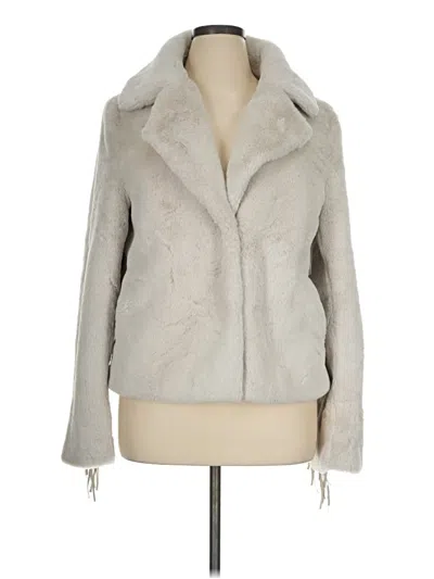 Pre-owned Dolce Cabo Faux Fur Jacket In Gray