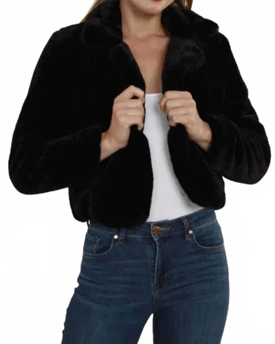 Dolce Cabo Faux Fur Jacket In Black