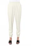 Dolce Cabo Faux Leather Jogger In Beige In White