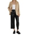 Dolce Cabo Faux Leather Wide Leg Pants In Black In Black
