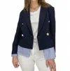 Dolce Cabo Hampton Layered Blazer In Navy/white In Blue