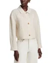 Dolce Cabo Linen Blend Cropped Jacket In Neutral