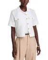 Dolce Cabo Linen Blend Jacket In White